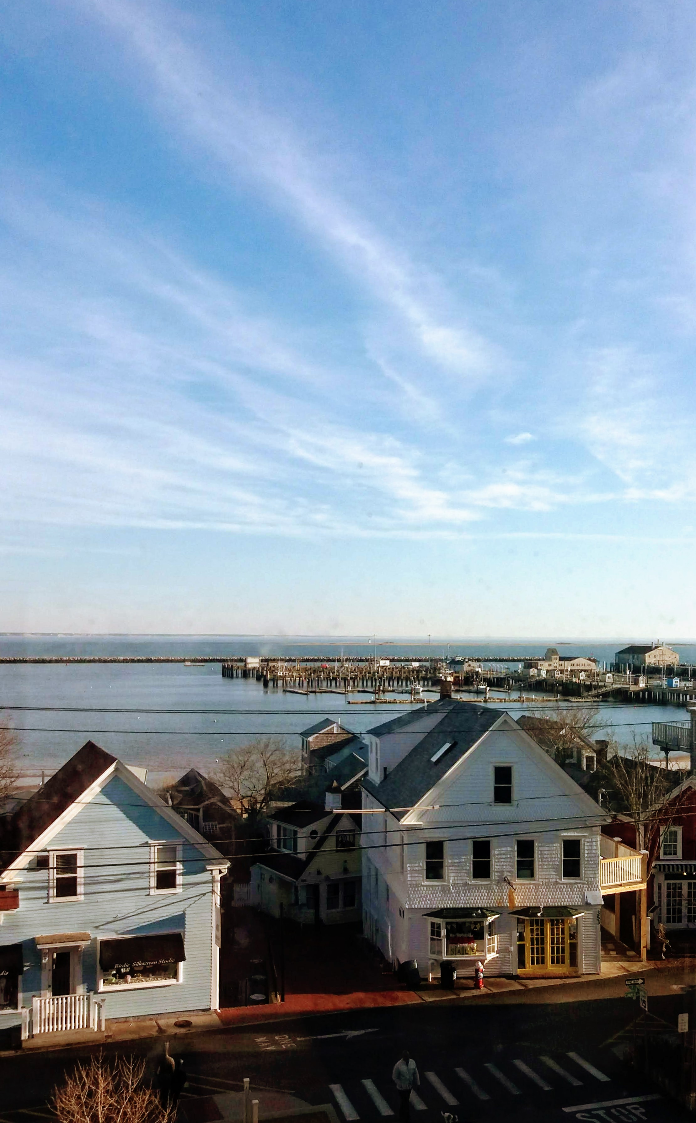 Provincetown as seen from a library window